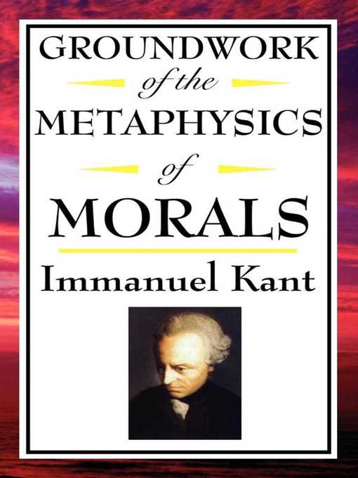 Cover image for Groundwork of the Metaphysics of Morals
